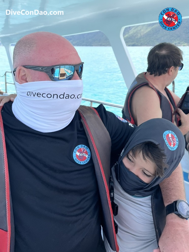 Con Dao Dive Center buff gift for Turtle Experience Tour guests