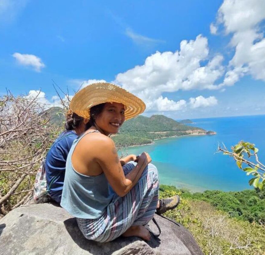Kallee Thu Huong hosting Turtle Experience Tour in Con Dao